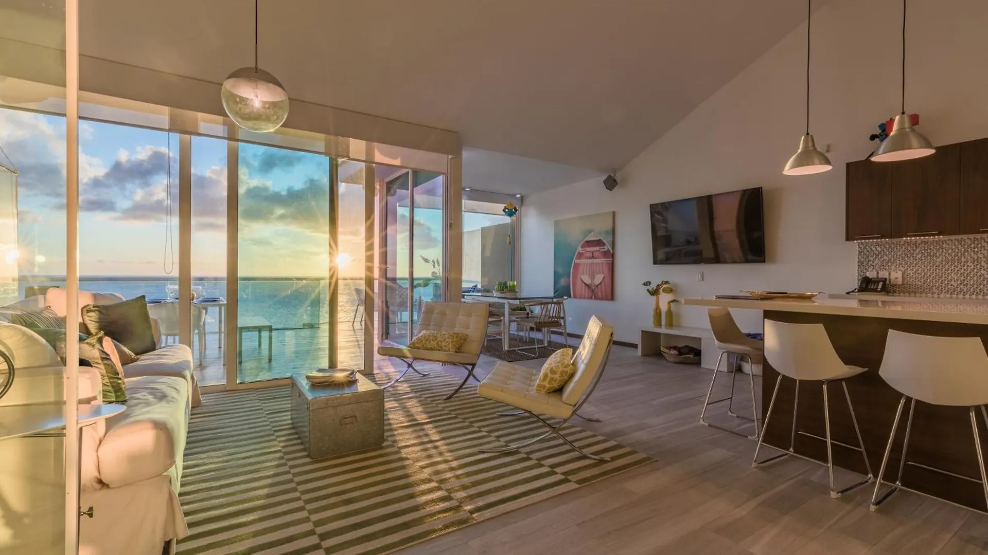 Designers Duplex Penthouse With Best Ocean View Palm Beach Aruba